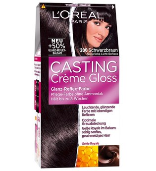L'Oréal Paris Casting Crème Gloss Glanz-Reflex-Intensivtönung 200 Schwarzbraun Coloration 1 Stk.
