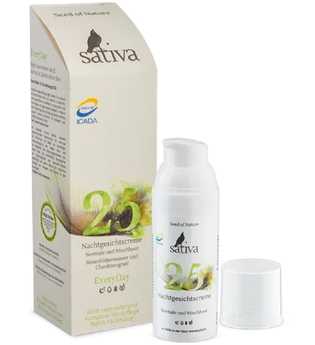Sativa Nachtgesichtscreme - Normale und Mischhaut 50ml Nachtcreme 50.0 ml