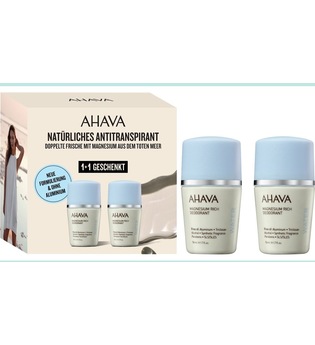 AHAVA Deadsea Water Roll-On Mineral Deodorant Doppelpack Packung mit 2 x 50 ml