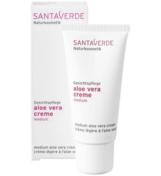 Santaverde Produkte SANTAVERDE Aloe Vera Creme Medium Gesichtspflege 30.0 ml