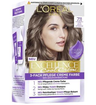 L'Oréal Paris Excellence Cool Creme 7.11 Ultra kühles Mittelblond Coloration 1 Stk. Haarfarbe