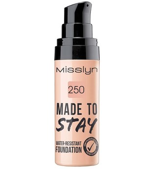 Misslyn Teint Make-up Made To Stay Water-Resistant Foundation Nr. 250 True Beige 25 ml