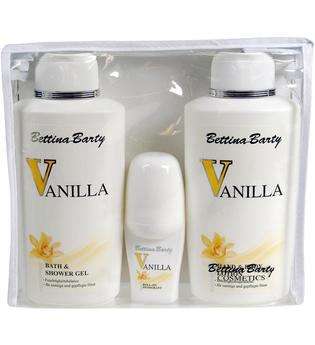 Bettina Barty Damendüfte Vanilla Geschenkset Hand & Bodylotion 500 ml + Body & Shower Gel 500 ml + Deo Roll-On 50 ml 1 Stk.