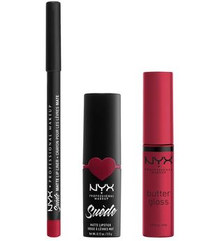NYX Professional Makeup Suéde Matte Lips Never Lie Lippen Make-up Set 1 Stk Red