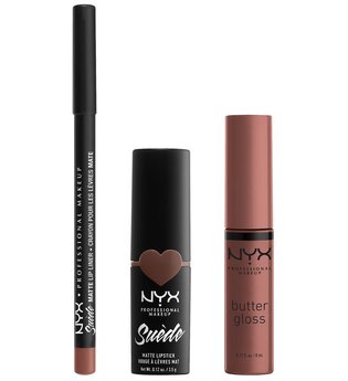 NYX Professional Makeup Suéde Matte Lips Never Lie Lippen Make-up Set 1 Stk Nude
