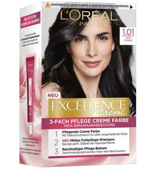 L'Oréal Paris Excellence Crème 1.01 Tiefes Schwarz Coloration 1 Stk. Haarfarbe