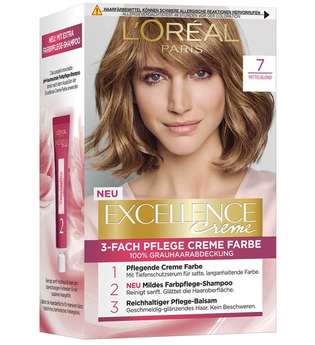 L'Oréal Paris Excellence Crème 7 Mittelblond Coloration 1 Stk. Haarfarbe