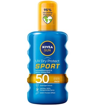 NIVEA SUN UV Dry Protect Sport Transparent LSF 50 Sonnenspray 200 ml