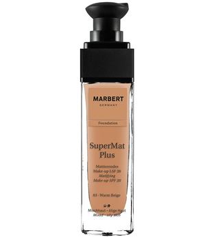 Marbert Make-up Make-up SuperMat Plus Foundation Nr. 03 Warm Beige 30 ml