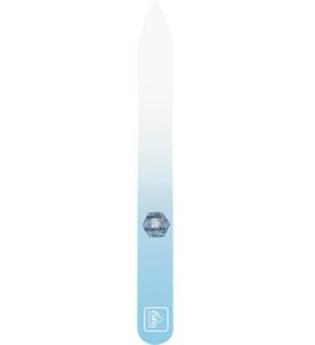 Erbe Glasfeile Soft-Touch Pastell Blau 90 x 3 mm mit Box Nagelfeile