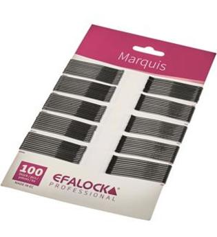 Efalock Professional Haarstyling Haarnadeln und Haarklammern Haarklemmen Marquis Länge 4 cm Schwarz 100 Stk.