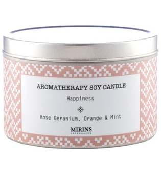 Soy Candle Happiness - Rose Geranium, Orange & Mint - 250 ml
