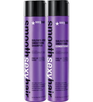 Set - Sexyhair Smooth Anti-Frizz Shampoo + Conditioner Haarpflegeset