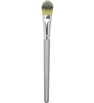 Fantasia Make-up Pinsel, silber, für flüssiges Make-up, feinstes Toray-Haar, Länge: 20 cm Foundationpinsel
