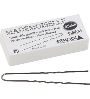 Efalock Professional Haarstyling Haarnadeln und Haarklammern Haarnadeln Mademoiselle Länge 4,5 cm Braun 50 Stk.