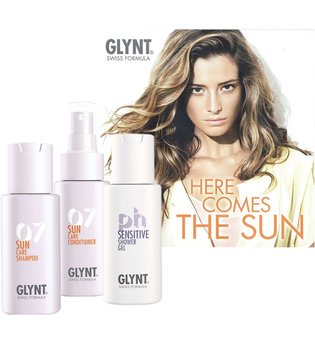 Aktion - Glynt Sun Care Pflegeset Shampoo + Conditioner + Shower Gel 3 x 50 ml Haarpflegeset