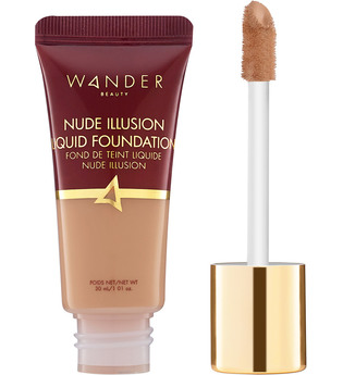 Wander Beauty - Nude Illusion Liquid Foundation – Golden Tan – Foundation - Neutral - one size