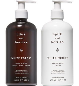 Björk & Berries Produkte White Forest Hand & Body Wash 400ml + White Forest Hand & Body Lotion 400 ml 1 Stk. Handpflegeset 1.0 st