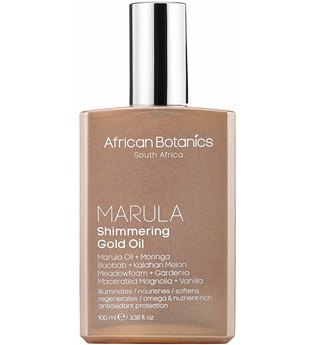 African Botanics - Marula Shimmering Gold Oil, 100 Ml – Gesichts-, Haar- Und Körperöl - one size