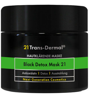 21 Trans-Dermal Black Detox Mask 21 50ml Gesichtsmaske
