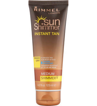 Rimmel Sunshimmer Water Resistant Wash Off Instant Tan - Matt (125 ml) - Medium Shimmer