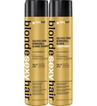 Set - Sexyhair Blonde Bombshell Shampoo + Conditioner Haarpflegeset