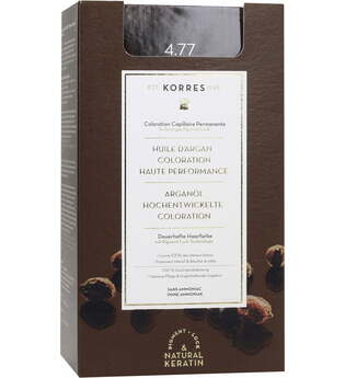 KORRES Arganöl Hochentwickelte Haarcoloration Dark Chocolate / Schokobraun Intensiv 4.77 Haarfarbe