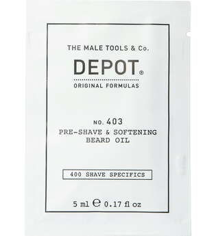 Depot No. 403 Pre-Shave and Softening Beard Oil 5 ml / Fresh Black Pepper
