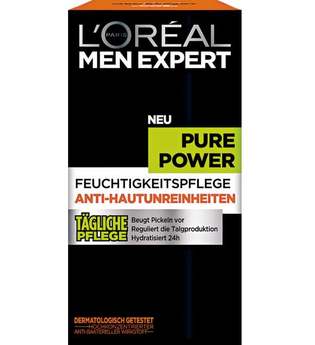 L'ORÉAL PARIS MEN EXPERT Feuchtigkeitscreme »Pure Power«, bekämpft Hautunreinheiten, ohne auszutrocknen