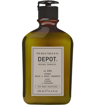 DEPOT 606 Sport Hair & Body Shampoo Mint, Ginger & Cardamom 250 ml