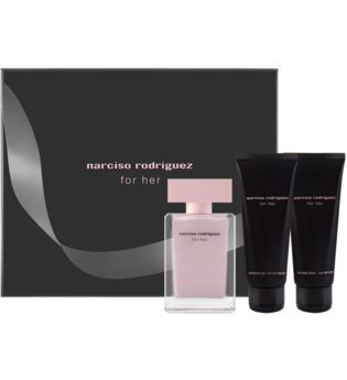 Narciso Rodriguez Damendüfte for her Geschenkset Eau de Parfum Spray 50 ml + Shower Gel 75 ml + Body Lotion 75 ml 1 Stk.