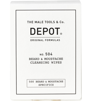 Depot No. 504 Beard & Moustache Cleansing Wipes 12er Pack