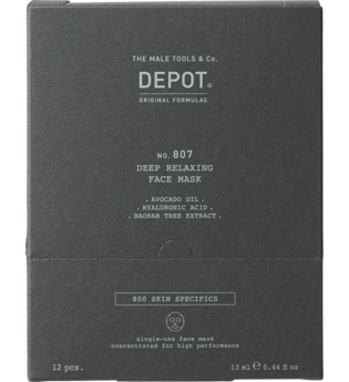 DEPOT 807 Deep Relaxing Face Mask Box 12 x 13 ml