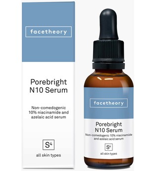Porebright Serum N10 für feinere Poren mit 10 % Niacinamid und Hyaluronsäure