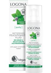 Logona Purify Mattierendes Feuchtigkeitsfluid Bio-Minze & Salicylsäure aus der Weidenrinde Gesichtscreme 30.0 ml