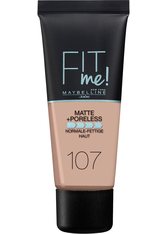 Maybelline Fit Me! Matte and Poreless Foundation 30 ml (verschiedene Farbtöne) - 107 Rose Beige