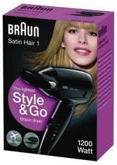 Braun Haartrockner - Satin Hair 1 HD 130 Style&Go - klappbar Haartrockner 1.0 pieces