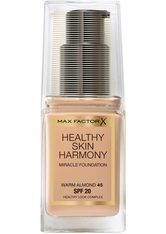 Max Factor Make-Up Gesicht Healthy Skin Harmony Miracle Foundation Nr. 45 Warm Almond 30 ml