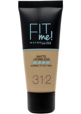 Maybelline Fit Me! Matte and Poreless Foundation 30 ml (verschiedene Farbtöne) - 312 Golden