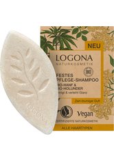 Logona Shampoo Festes Pflegeshampoo - Hanf & Holunder 60g Haarseife 60.0 g
