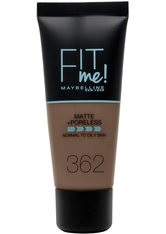 Maybelline Fit Me! Matte and Poreless Foundation 30 ml (verschiedene Farbtöne) - 362 Deep Golden