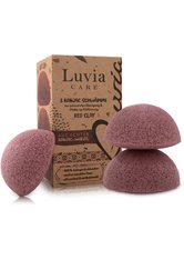 Luvia Cosmetics Gesichtsreinigungsschwamm »Konjac Schwamm Set Red Clay«, 3 tlg.