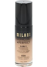 Milani - Foundation + Concealer - 2 in 1 - Conceal + Perfect - Creamy Natural - 02A