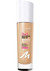 Manhattan Make-up Gesicht 3 in1 Easy Match Make up Nr. 34 Soft Beige 30 ml