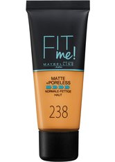 Maybelline Fit Me! Matte and Poreless Foundation 30 ml (verschiedene Farbtöne) - 238 Rich Tan