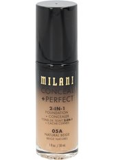 Milani - Foundation + Concealer - 2 in 1 - Conceal + Perfect - Natural Beige - 05A