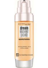 Maybelline Dream Radiant Liquid Hydrating Foundation with Hyaluronic Acid and Collagen 30ml (Various Shades) - 048 Sun Beige