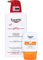 EUCERIN pH5 leichte Lotion empfindliche Haut + gratis Eucerin Sun Sensitive Protect LSF30 75ml 400 Milliliter