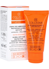 Collistar Sonnenpflege Self-Tanners Tan Global Anti-Age Protection Tanning Face Cream SPF 30 50 ml