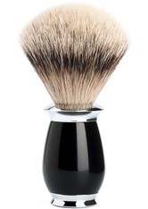 Mühle PURIST Silberspitz Rasierpinsel Griffmaterial Edelharz schwarz Enthaarungstool 1.0 pieces